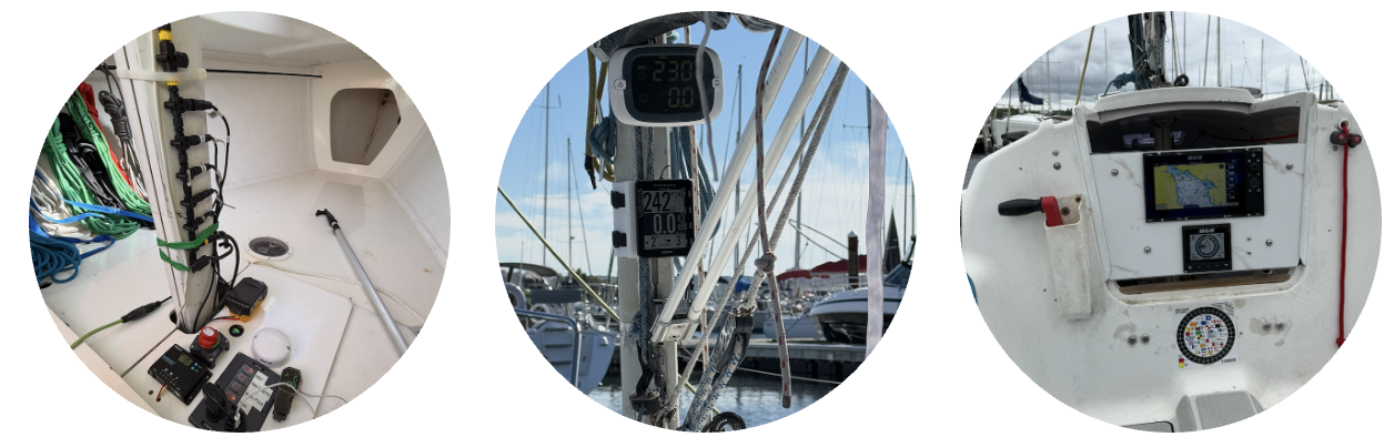 How the instruments fit into the J/80